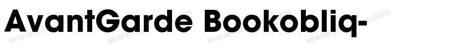 AvantGarde Bookobliq字体转换